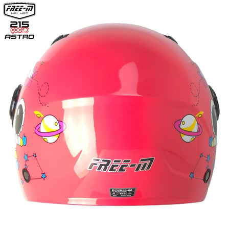 Free-M FR-215 Pink Interstellar (Astro) Çocuk Yarım Motosiklet Kaskı