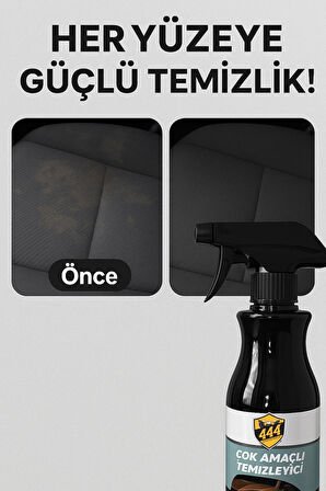 444 Çok amaçlı Temizleyici 600 ml x 12 Avantajlı paketl