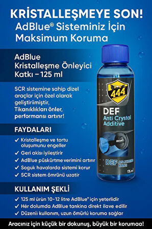 Def Antikristal Katkı 125 ml