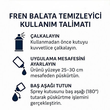 Fren Balata Temizleme Spreyi 500ml