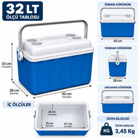 32 Lt Buzluk Termos (1015 Cooler Box) 