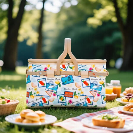 25 Lt Piknik Sepeti  ( 1072 PİCNİC BAG  ) 