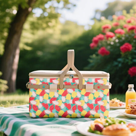 25 Lt Piknik Sepeti  ( 1072 PİCNİC BAG  ) 