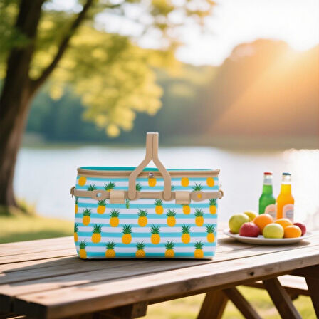 25 Lt Piknik Sepeti  ( 1072 PİCNİC BAG  ) 