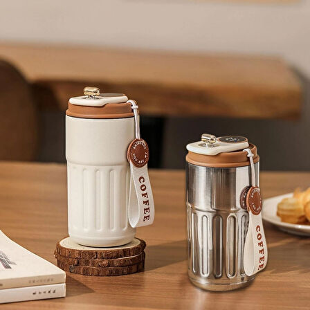 Akıllı Led Sıcaklık Göstergeli Çelik Termos/Mug-400 ml