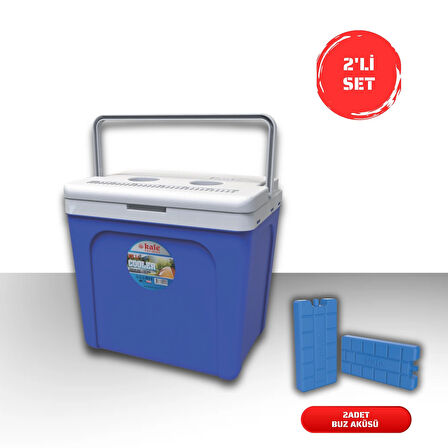 Buzluk Termos  Set-25 Lt Buzluk Termos Eps (1066 Coolerbox) +2 Adet K-250 Buz Aküsü 