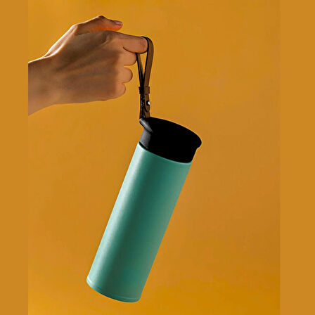 600 ml Paslanmaz Çelik Termos, Çift Katmanlı, Sızdırmaz Kapaklı