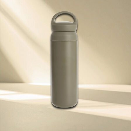 Paslanmaz Çelik Tutacaklı Termos 500 ml -Vakumlu Sızdırmaz Termos