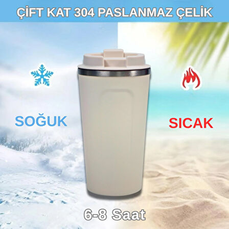 500 ml Paslanmaz Çelik Bardak Termos Çift Katmanlı