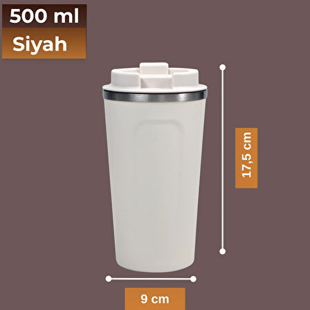 500 ml Paslanmaz Çelik Bardak Termos Çift Katmanlı