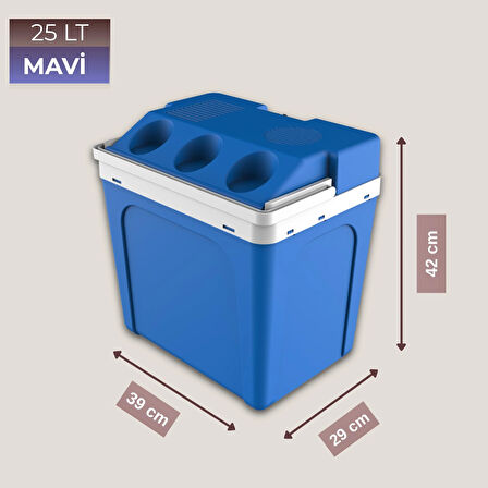 25 Litre 12v Oto Buzdolabı Termos- Portatif, Elektrikli, Oto Şarj Kablolu( 1050 Thermoelectric Cooler 12v.)