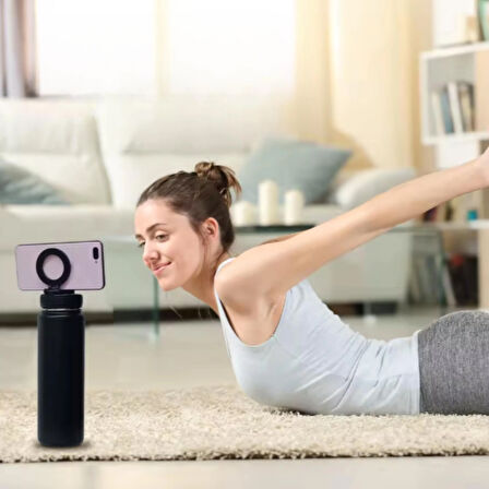 Paslanmaz Çelik Termos 780 ml-Manyetik Telefon Tutuculu