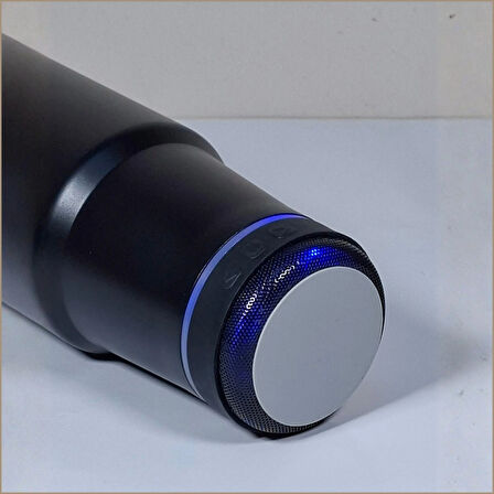 Bluetooth Hoparlörlü Paslanmaz Çelik Termos Bardak 600 ml -Pipetli ,Çift Kullanımlı Kapak