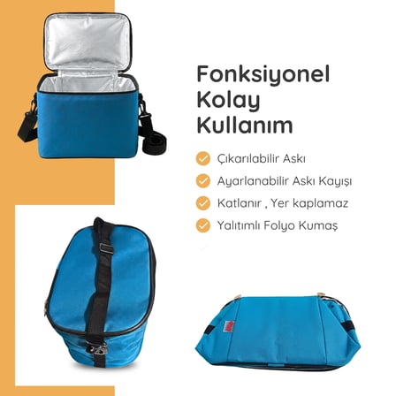 ECO 10 LT Yemek Taşıma Çantası Isı- Yalıtımlı Termal Çanta 