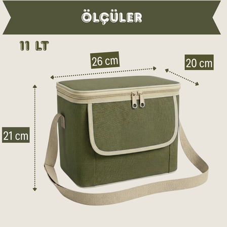 11 LT Midi Lux Outdoor Kamp Termal Çanta