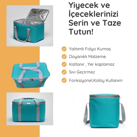 20 LT Eco Termal Çanta -Piknik Çantası,Soğutucu Buzluk Çanta