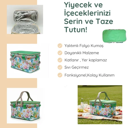 25 LT PİKNİK SEPETİ ( 1072 PİCNİC BAG  )