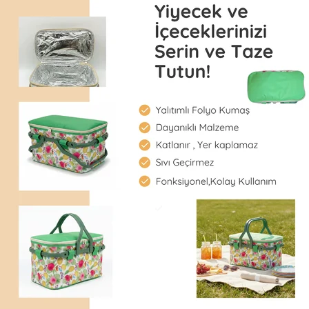25 LT PİKNİK SEPETİ ( 1072 PİCNİC BAG  )
