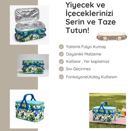 25 LT PİKNİK SEPETİ ( 1308 PİCNİC BAG  )