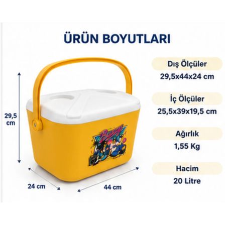 20 LT BUZZY RETRO BUZLUK TERMOS (1179 COOLER BOX)