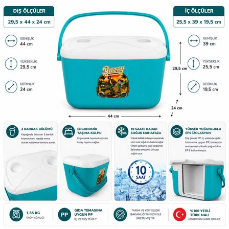 20 LT BUZZY RETRO BUZLUK TERMOS (1179 COOLER BOX)