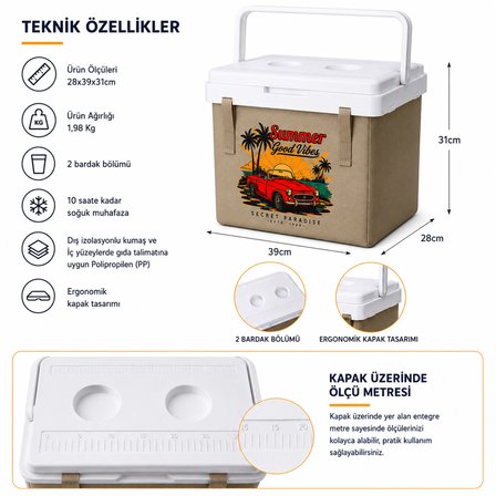 20 LT KUMAŞ BUZLUK TERMOS (1029 COOLER BOX)