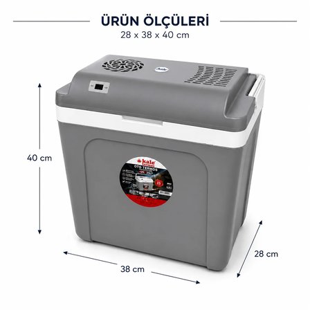 25 Litre 12v Oto Buzdolabı Termos- Portatif, Elektrikli, Oto Şarj Kablolu( 1050 Thermoelectric Cooler 12v.)