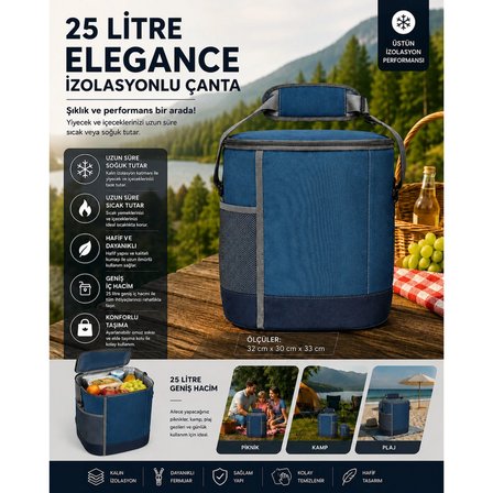 25 Lt Termal Buzluk Çanta, İzolasyonlu Çanta