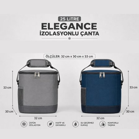 25 Lt Termal Buzluk Çanta, İzolasyonlu Çanta