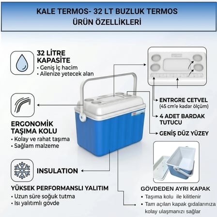 32 LT BUZLUK TERMOS + 1 ADET K 350 BUZ AKÜSÜ