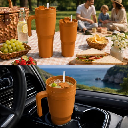 Kale Sippro Mug İç İçe Geçen 2'li Pipetli Suluk Seti 1250 ml + 750 ml