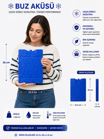 K-500 (B) BUZ AKÜSÜ ( İCE PACK ) - 2 Lİ