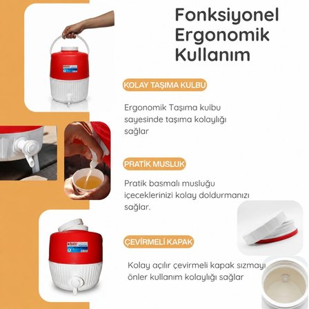 10 Lt Piknik Termos (1002 Super Picnic Cooler Jug)