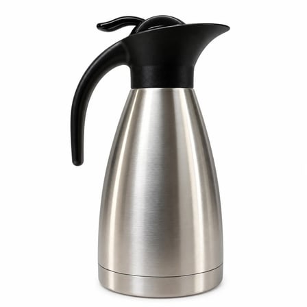 Kale Master 1,5 L Çelik Sürahi Termos – Paslanmaz Çelik Vakumlu Termos, Sıcak Soğuk İçecek Servis Termosu, Çay Kahve Termosu