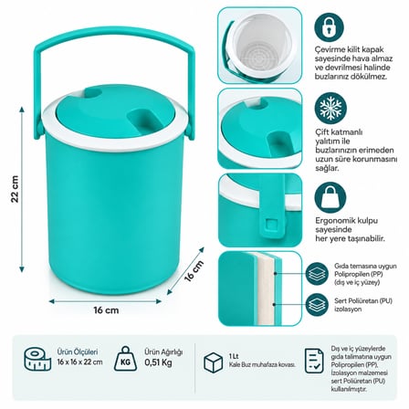 1  Lt Buz Temosu (1009 Freezer) 