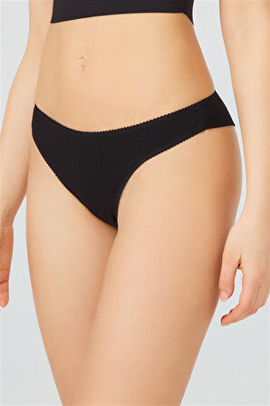 Pamuklu Basic Kadın Brezilya Külot 3'lü Paket