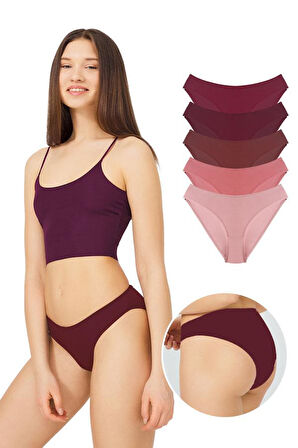 Pamuklu Kadın Bikini Külot 5'li Paket-2