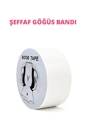 Şeffaf Göğüs Bantı Dikleştirici ve Şekillendirici Boob Tape