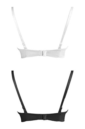 Balenli Toparlayıcı Dolgusuz Straplez Lotus Sütyen 2'li Paket