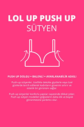 Lol Up Push Up Balenli Bej Sütyen