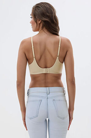 Ten Lazer Kesim Dikişsiz Sütyen Çıkarılabilir Pedli Hayalet Sütyen Agraflı Ayarlanabilir Askılı