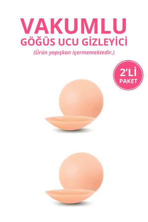 Ten Vakumlu Yapışkansız Göğüs Ucu Kapatıcı, Meme Ucu Kapatıcı 2'li Paket