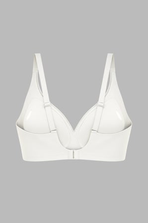 Seamless Bra - Slight | Krem Lazer Kesim Dikişsiz Dilim Detaylı Balensiz Kadın Sütyen