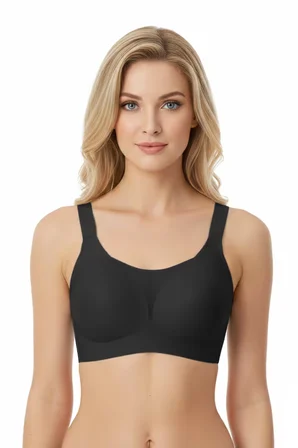 Seamless Bra - Forme | Lazer Kesim Dikişsiz Toparlayıcı Büyük Tüllü Beden Kadın Sütyen 3'lü Paket-2