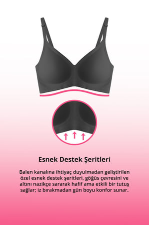 Seamless Bra - Soft | Lazer Kesim Balensiz Ayarlanabilir Askılı Dikişsiz Kadın Sütyen 2'li Paket-2