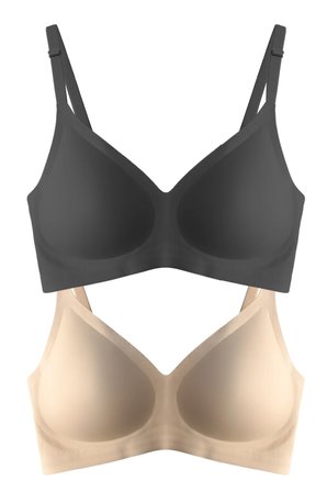 Seamless Bra - Soft | Lazer Kesim Balensiz Ayarlanabilir Askılı Dikişsiz Kadın Sütyen 2'li Paket-2