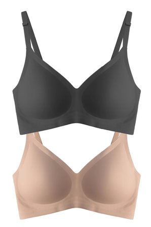 Seamless Bra - Soft | Lazer Kesim Balensiz Ayarlanabilir Askılı Dikişsiz Kadın Sütyen 2'li Paket