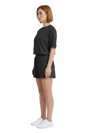 Premium - Sway Collection | Siyah Modal Şortlu Kadın Eşofman Takımı