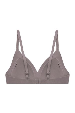 Seamless Bra - Velour | Kahverengi Lazer Kesim Balensiz Üçgen Form Dikişsiz Kadın Sütyen