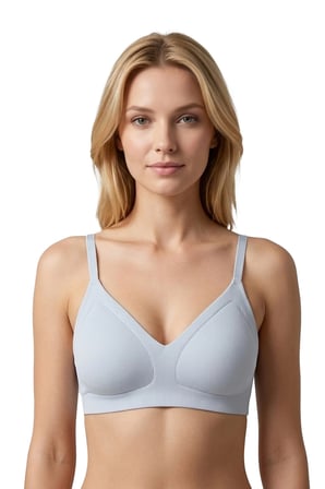 Seamless Bra - Velour | Lazer Kesim Balensiz Üçgen Form Dikişsiz Kadın Sütyen 3'lü Paket